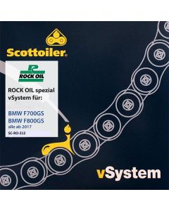 Scottoiler vSystem chain lubrication system, for BMW F700GS / F800GS, from 2017